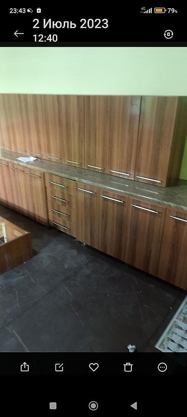 Кухонный гарнитур, цвет - Коричневый, МДФ