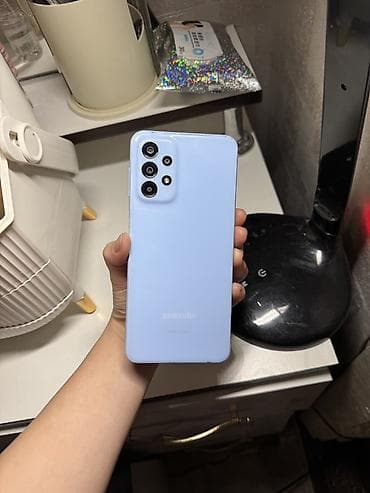 Samsung Galaxy A23, Б/у, 128 ГБ, цвет - Голубой, 2 SIM
