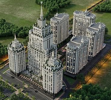 московская район: 2 комнаты, 83 м², Асанбай мкр Элитка, 13 этаж, ПСО (под самоотделку) — 3