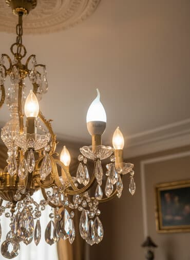 купить восковые свечи: Лампочка для люстры е14 цена от 10 штук — 1