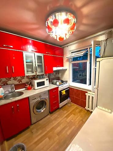 4: 3 комнаты, 60 м², Дордой Плаза ТРЦ 104 серия, 4 этаж, Евроремонт — 5