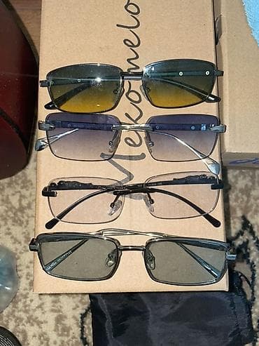 Ювелирные изделия: Солнцезащитные очки очки, Унисекс, Прямоугольные, Линзы градиентные — 3