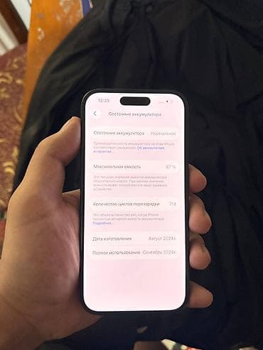 айфон китаский: IPhone 16, 128 ГБ, 87 % — 3