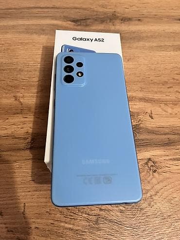 Samsung Galaxy A52, Б/у, 128 ГБ, цвет - Голубой, 2 SIM