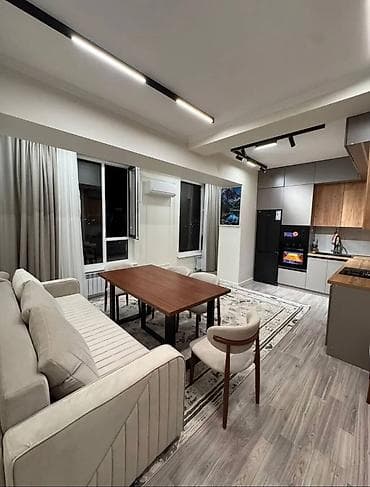 квартиры алматы: 2 комнаты, 55 м², Пишпек Элитка, 13 этаж, Дизайнерский ремонт — 2
