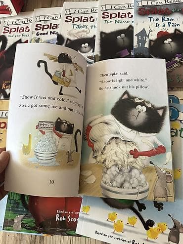 зария: Книги на английском серии I can read Splat the cat. Minecraft. Marvel — 3