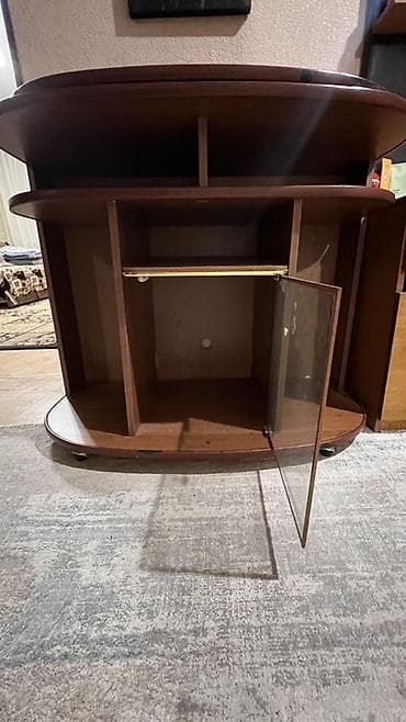 Тумбы и подставки для обуви: Тумба и подставка для телевизора, Напольная, ЛДСП, цвет - Коричневый — 3