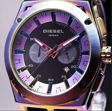 срочно продаю золото: Спортивные часы часы, Diesel, Таймер и секундомер, Водонепроницаемые, Мужские — 3