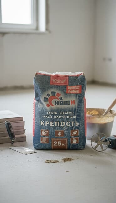 Плиточный клей "Крепость" от "Наши" предназначен для надежной укладки