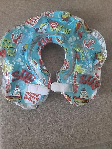 детская коляска 3 в 1: Надувной круг-подушка для купания младенца на шею. - Двухсекционная — 1