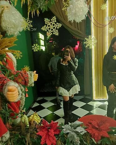 Вечернее платье, Коктейльное, Короткая модель, С рукавами, M