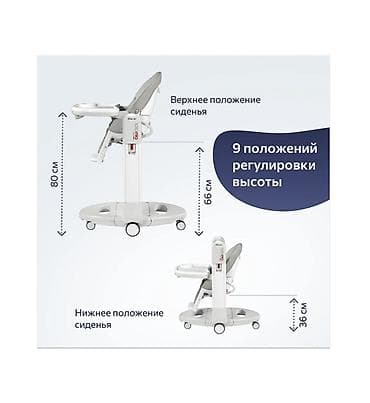 Балдар дүйнөсү: Тамактандыруучу отургуч, Peg perego, Трансформер, түсү - Боз — 4