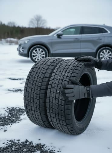 шины обмен: Шины 185 / 65 / R 15, Зима, Б/у, Комплект, Легковые, Япония, Dunlop — 1