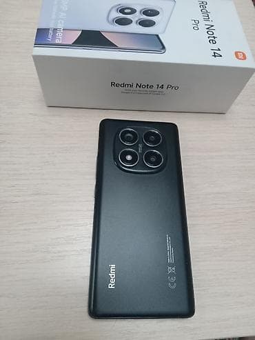 Redmi, Redmi Note 14 Pro, Б/у, 256 ГБ, цвет - Черный, 2 SIM — 1