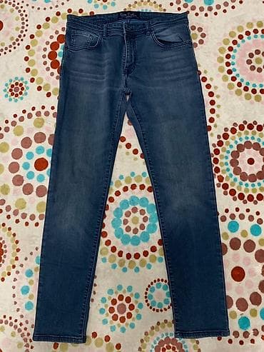 Джинсы: Мужские джинсы Pierre Cardin оригинал 100% узкого кроя (slim/skinny) — 1