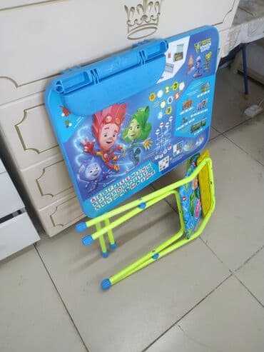 детский письменный стол бишкек: Парта детская с рисунками в комплекте стульчик пенал и парта — 4