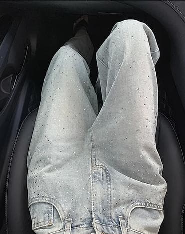 широкие джинсы мужские бишкек: Джинсы, Прямые, Средняя талия, M — 3