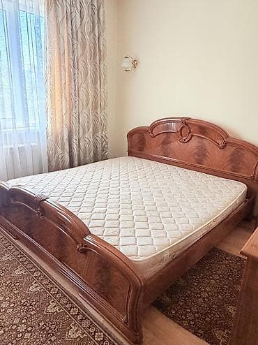 комод для белья в спальню: Спальный гарнитур, Двуспальная кровать, Шкаф, Комод — 1