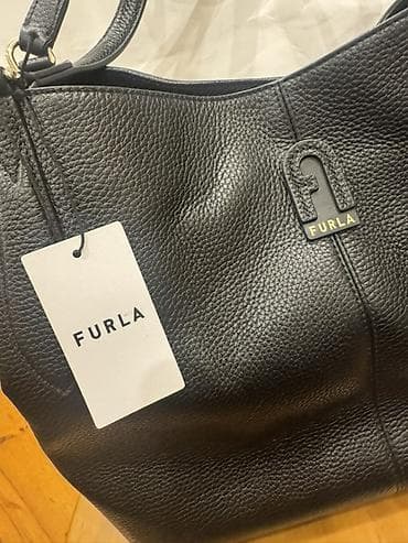Зер буюмдар: Сумка Furla, черная, из натуральной зернистой кожи. Сумка абсолютно — 2