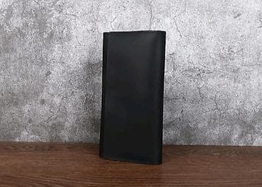 клатч кошелек: Мужское портмоне-клатч, цвет черный_ - Форм-фактор: удлиненный — 2