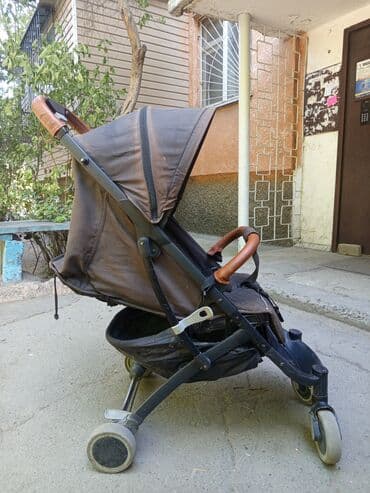 прогулочная коляска складная: Коляска, цвет - Коричневый — 6