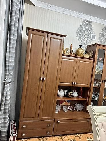 ste: Стенка-шкаф, Тип стенки-шкафа: Модульная, Для зала, Особенности: Для хранения посуды — 2