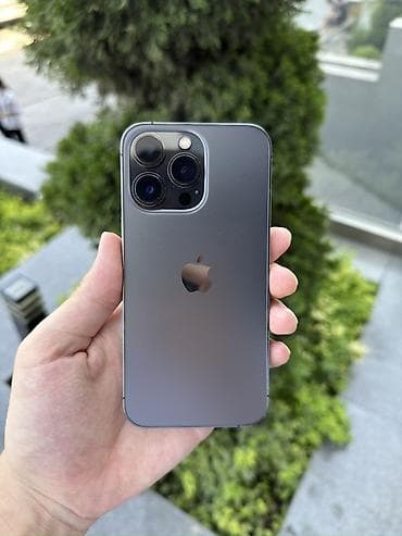 Техника и электроника: IPhone 13 Pro, Б/у, 256 ГБ, Черный, Защитное стекло, Чехол, 80 % — 1