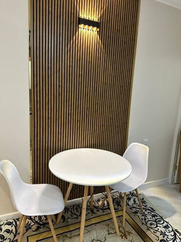 кухонный стол и стулья купить недорого: Кухонный стол и стул, Новый, Платная доставка, цвет - Белый — 3