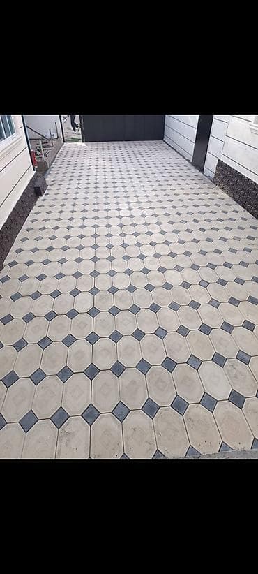 мир кафел: Тротуарная плитка и укладка «под ключ» - Виды рисунков: «кубики» с — 7