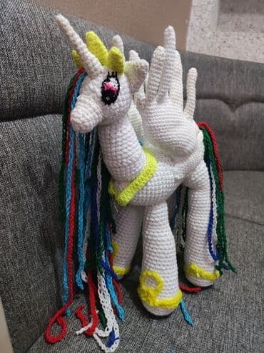 слоник крючком из плюшевой пряжи: Вязаные игрушки на заказ. Игрушка 100% ручная работа. Выполнена из — 4