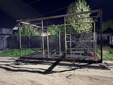 каркасный тент: Отопление сантехника установка газовым котёлн навес ангар - Прочная — 1