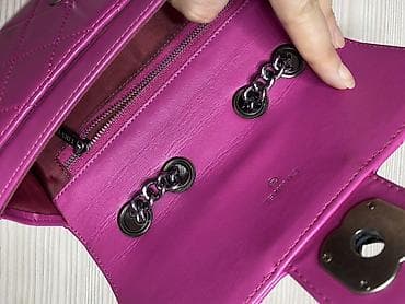 Кошельки, портмоне: Набор женских сумок (4 шт.) 1) Бордовая кожаная сумка (Genuine — 7