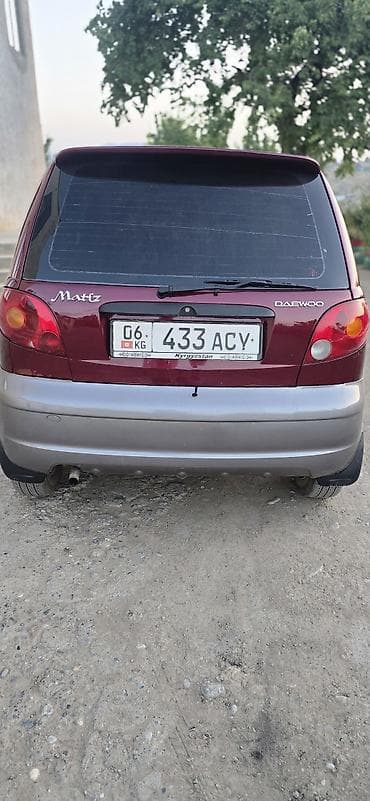 Унаа: Daewoo Matiz: 2007 г., 0.8 л, Кол менен иштөөчү, Бензин, Хетчбек — 3