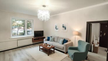 карвен 4 сезона коттедж: 2 комнаты, 54 м², 105 серия, 1 этаж, Евроремонт — 2