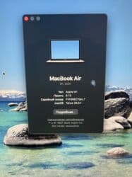 для компьютеров: Ноутбук, Apple, 8 ГБ ОЗУ, Apple M1, 13.3 ", Б/у, Для работы, учебы, память SSD — 3