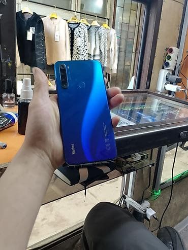 samsung 70: Redmi, Redmi Note 8, Б/у, 64 ГБ, цвет - Синий, 2 SIM — 1