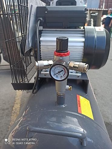 Инструменты: Компрессор 100 литр 220v-50Hz 2.2KW/3HP 960RPM 8BAR/116psi 250L/min — 4