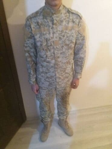 Форма камуфляжная, песочного цвета, материал х/б. Размер - 48. at lalafo.kg Форма камуфляжная, песочного цвета, материал х/б. Размер - 48.