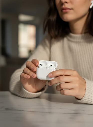 Микрофондор: Беспроводные наушники Apple с зарядным кейсом - Оригинальный зарядный — 1