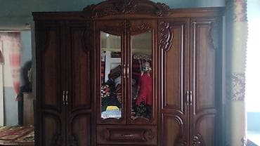 новая мебель: Спальный гарнитур, Шкаф, Дерево, цвет - Коричневый — 2