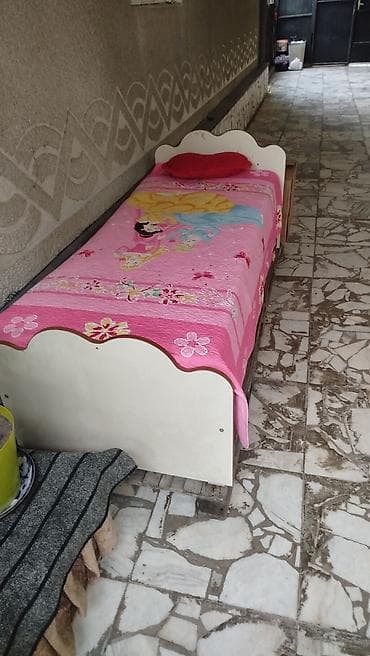 ложе: Детская односпальная кровать, Для девочки, С матрасом, ДСП — 3