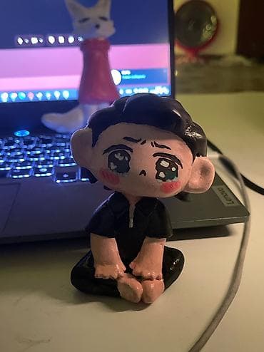 коллекционные: Авторская чиби‑фигурка на заказ из глины La Doll. - Материал — 1