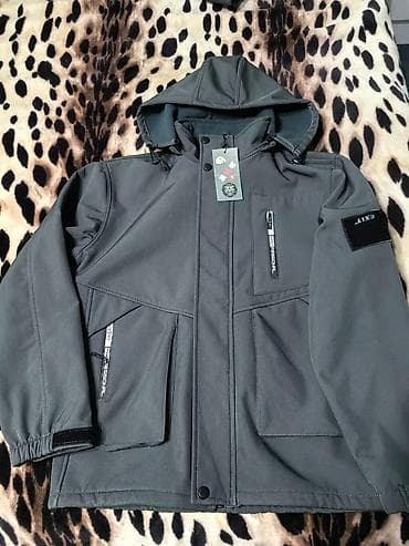 Мужской утеплённый костюм, тёмно‑серый цвет. размер 50 . рост 180-185