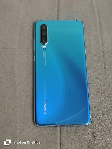 honor magic: Huawei P30, Б/у, 128 ГБ, цвет - Голубой, 2 SIM — 2