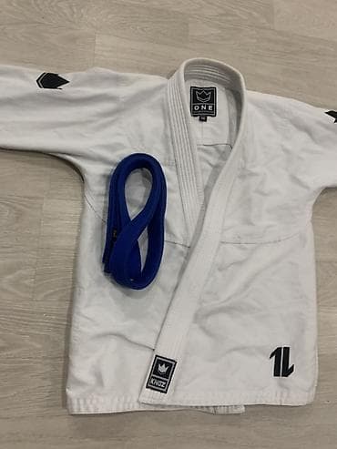 tech flecee nike: Кимоно для дзюдо и джиу джитсу Kingz ONE, размер A0. - Цвет: белый — 1