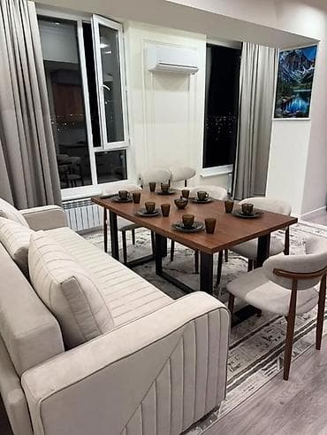 flat osh: 2 комнаты, 56 м², Пишпек Элитка, 13 этаж, Евроремонт — 2