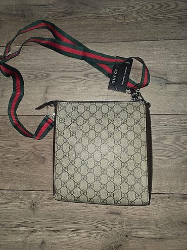 gucci: Классическая сумка, Gucci, Материал: Комбинированный материал, Регулируемый ремень, Унисекс, Новый — 2