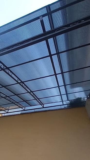 Все для дома и сада: Навес, Односкатный, Металл, Поликарбонат, Установка — 1