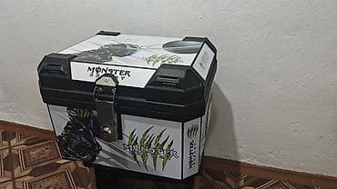 ручка коробки: Универсальный пластиковый кофр для мотоцикла/скутера - Жесткий бокс с — 3