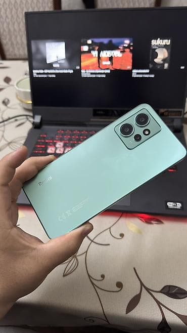 poco 3: Redmi, Redmi Note 12, Б/у, 128 ГБ, цвет - Зеленый, 2 SIM — 3